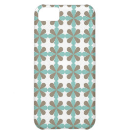 Cool Blue Gray Cris Cross Star Floral Patterns iPhone 5C Covers