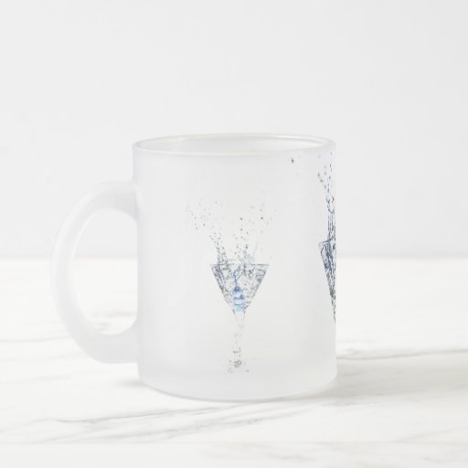 Cool Blue Martini Mugs
