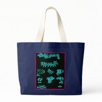 Cool Blue Mayan Design bags by PastLives Cool Blue Mayan Design bags