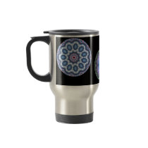 cool blue n pink kaleidoscope travel mug...