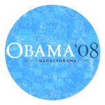 Cool Blue Obama '08 Sticker
