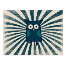 Cool Blue Owl Postcards