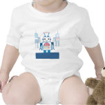 Cool Blue Robot Gifts Novelties Tshirt