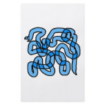 Cool Blue Snake Design. Full Color Flyer
