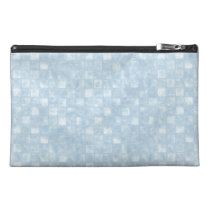 Cool Blue Squares Travel Accessory Bag at Zazzle