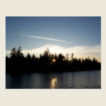 Cool Blue Sunset postcards