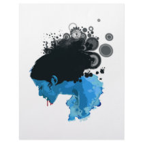 Cool blue Vampire Letterhead Template