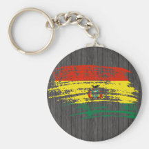 Cool Bolivian flag design Keychains