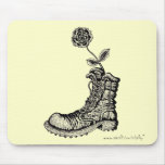 Cool boot with flower mousepad design