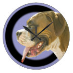 Cool Boxer Dog Profile - Animal Wall Clock Decor