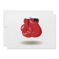 Cool Boxing Emblem Personalized Announcements