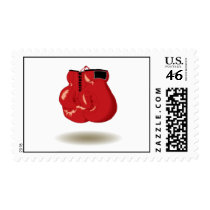 Cool Boxing Emblem Postage Stamps