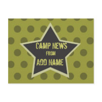 Cool Boy Customizable Camp Postcard
