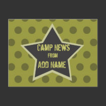Cool Boy Customizable Camp Postcard by jgh96sbc Cool Boy Customizable Camp Postcard