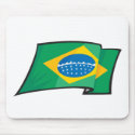 Cool Brazil Flag mousepads