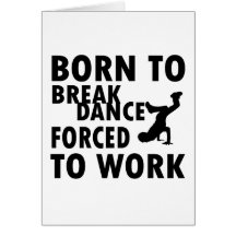Cool Breakdance Designs Card