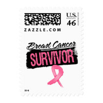 Cool Breast Cancer Survivor Postage Stamps
