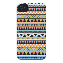 Cool Bright aztec Andes Pattern iPhone 4 Case