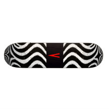 Cool Bro Zebra Zigzag Stripes Animal Print/Pattern Skate Board Decks
