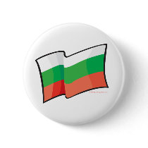 Cool Bulgaria Flag buttons by worldtees Cool Bulgaria Flag buttons