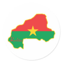 Cool Burkina Faso stickers by worldtees Cool Burkina Faso stickers