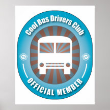 Cool Bus Drivers Club Posters