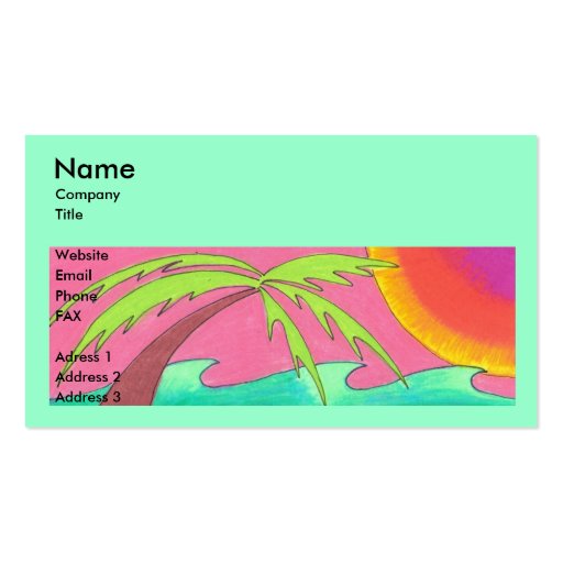 Cool Business Card Template (front side)