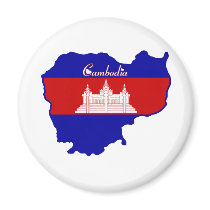 Cool Cambodia magnets by worldtees Cool Cambodia magnets