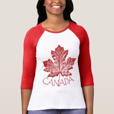 Cool Canada Jersey Retro Maple Leaf Souvenir T Shirts