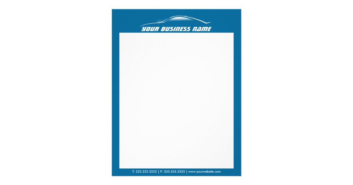 automotive business letterhead template cool car outline automotive business letterhead zazzle automotive business letterhead template cool car outline automotive business letterhead zazzle