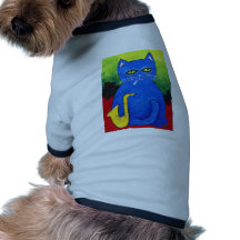 cool cat dog t shirt