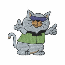 Cool Cat embroidered shirts by ZazzleEmbroidery Cool Cat embroidered shirts
