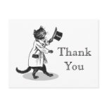 Cool Cat Thank You Postcard Customizable