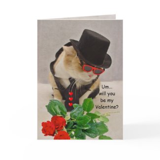 Cool Cat Valentine card