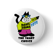 COOL CATS VOTE OBAMA buttons by lunadaisy COOL CATS VOTE OBAMA buttons