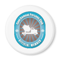 Cool Cement Persons Club magnets by busybees Cool Cement Persons Club magnets