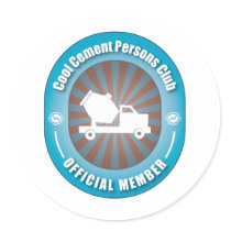 Cool Cement Persons Club stickers by busybees Cool Cement Persons Club stickers