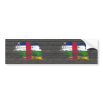 Cool Central African flag design Bumper Sticker