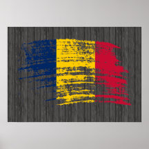 Cool Chadian flag design Print