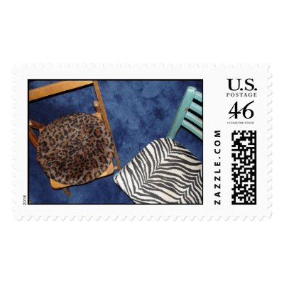 Cool Chairs Postage Stamp by Jack_of_Arts