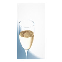 cool champagne, white space photo greeting card