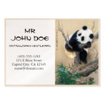 Cool chinese cute sweet fluffy panda bear tree art business card