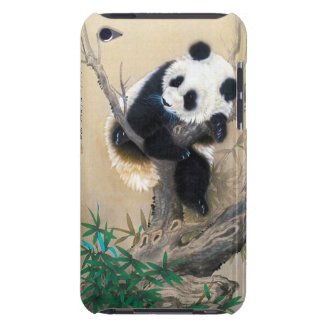 Cool chinese cute sweet fluffy panda bear tree art iPod touch cover