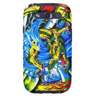 Cool chinese dragon god burning orb tattoo art samsung galaxy SIII covers