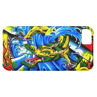 Cool chinese dragon god burning orb tattoo art iPhone 5C cover