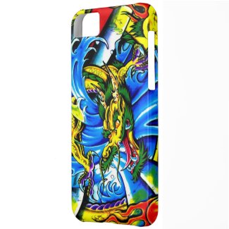 Cool chinese dragon god burning orb tattoo art iPhone 5C cover