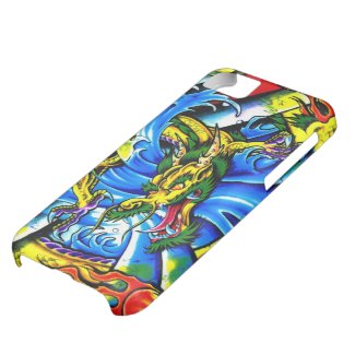 Cool chinese dragon god burning orb tattoo art iPhone 5C cover