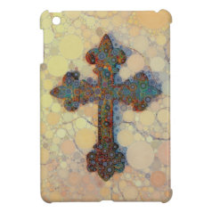 Cool Christian Cross Circle Mosaic Pattern Case For The iPad Mini