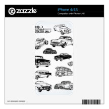 Cool Classic Cars iPhone 4/4S Skin iPhone 4S Skins