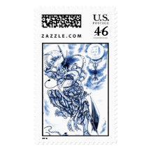 Cool Classic Japanese Demon tattoo Stamp